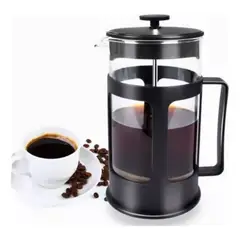TELEPRODUCTOSBOGOTA - Cafetera Prensa 1000ml Negra Procesador De Cafe Tea Y Coffee