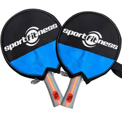 SPORTFITNESS - Raquetas Ping Pong Sport Fitness + Estuche Tenis Mesa X2und