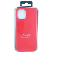 GENERICO - Forro Silicone Case compatible con Iphone 12 Mini Rojo