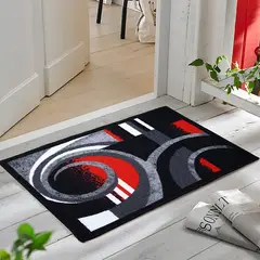 MITAPETE COM - Alfombra Tapete Pie De Cama - Entrada Rojo 50 X 80cms