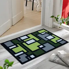 MITAPETE COM - Alfombra Tapete Pie De Cama - Entrada Azul 50 X 80cms