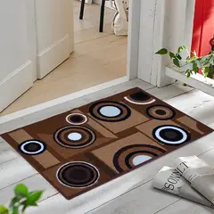 MITAPETE COM - Alfombra Tapete Pie De Cama - Entrada Cafe 50 X 80cms