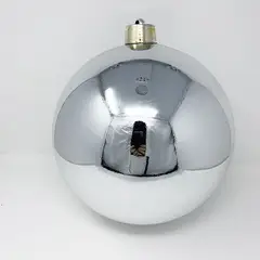 BURICA - BOLA BRILLANTE 25CM X 1PC PLATEADO