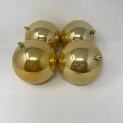 BURICA - BOLA PERLADA 12CM X 4PC DORADA