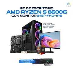 POWER GROUP - PC GAMER AMD RYZEN 5 8600G 4.3GHZ 16GB 512GB SSD MONITOR 21“5 - R86162SM