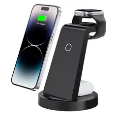 GENERICO - Cargador Inalámbrico 3 en 1 Compatible Con Iphone