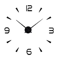 COOL TIME RELOJES - RELOJ DE PARED 3D TAMAÑO MINI 50X50CM COLOR NEGRO