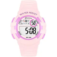 MINGRUI - Reloj Impermeable Niña Niños Digital Luz + Estuche.