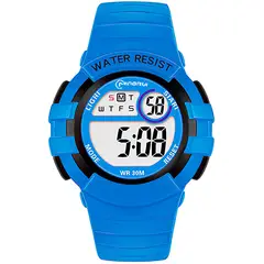 MINGRUI - Reloj Impermeable Niña Niños Digital Luz + Estuche.