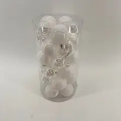 BURICA - TARRO BOLAS 6CM X30PC BLANCAS MIX