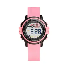 MINGRUI - Reloj Impermeable Niña Niños Digital Luz + Estuche