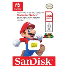 SANDISK - Memoria Micro Sd Nintendo Switch 256gb Original