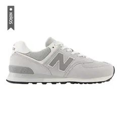 NEW BALANCE - Tenis 574 Niños-Gris