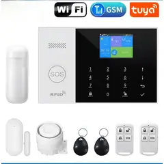 GENERICO - KIT ALARMA INTELIGENTE APP TUYA INALAMBRICA CASA OFICINA WIFI 4G GSM
