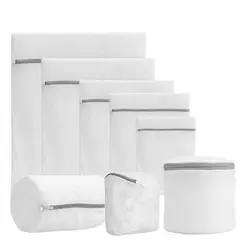 GENERICO - Bolsa De Malla Fina De 8 Piezas Para Lavandería