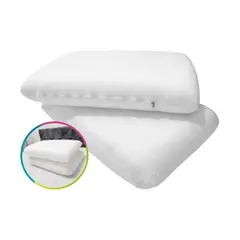 HOGARETO - Almohada Ortopédica Plana Set x 2