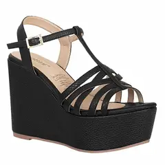 FRATTINI - Plataforma de Mujer marca en Color NEGRO  SANDT071