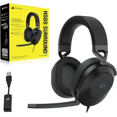 CORSAIR - Audífonos Gamer HS65 surround Tecnología 7.1 inmersiva.