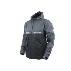 PIGMALION - Cortavientos Para Moto Euro Gris Negro