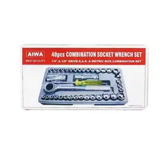 GENERICO - Kit de Herramientas para Mecánica con Set de Juego de Copas