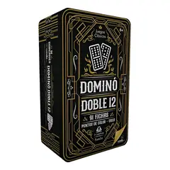 RONDA - Juego De Mesa Domino Doble 12 En Lata Para Familia Niños