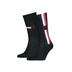 TOMMY HILFIGER - 2 Pack de Medias Negras Largas Para Hombre