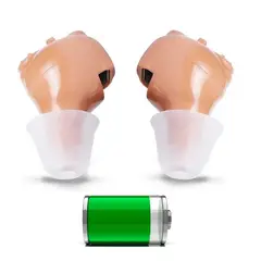 GENERICO - Mini Audifonos Izquierdo y Derecho para Sordera Recargable
