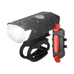 GENERICO - Combo Luz Delantera + Luz Trasera Ledbicicleta Mtbruta