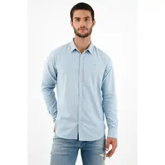 TENNIS - Camisa clásica gris para hombre