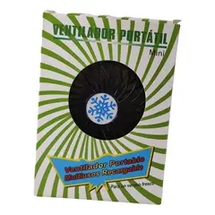 GENERICO - Mini Ventilador Portátil Recargable 3 Velocidades Escritorio