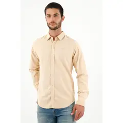 TENNIS - Camisa clásica amarilla para hombre