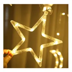 GENERICO - Extension Luz Led Estrella 6 Metros Decoración Hogar Navidad cálida 2095