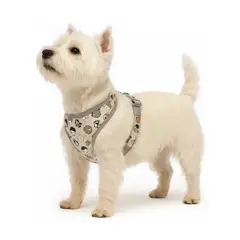 GENERICO - Arnes Estampados Para Perros Chaleco Ajustable Marron M