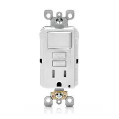 LEVITON - Toma Gfci + Switch Gfsw1-w
