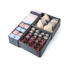 GENERICO - Organizador Ropa Interior Divisor Cajones Set De 4