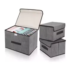 GENERICO - Set Cajas Organizadoras De Ropa X3