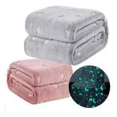 GENERICO - Cobija Luminosa Magica Brilla En Oscuridad Cama Niño Grande 120 x 160