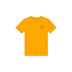TENNIS - Camiseta amarilla estampada en espalda para hombre