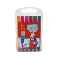 KLIPP - Estuche Plumones Jumbo Triangular Lavable X 12