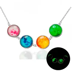 GENERICO - Collar Lunas Luminosas Alumbran + Estuche