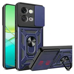GENERICO - Funda Estuche Case Slider Compatible Con Vivo Y38 5G Azul