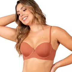 HABY - Brasier Strapless Doble Realce Para Mujer