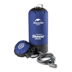 NATUREHIKE - Ducha Portatil Camping Plegable Multifuncional - Azul oscuro - 11L
