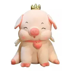 GENERICO - Cerdita Corona Peluche Bebe Extragrande