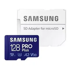 SAMSUNG - Pro plus micro sd 128gb 180 mb/s + adaptador sd