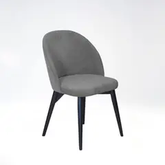 ELITE LIVING - SETX2 SILLA DE COMEDOR NOVA NEGRO MATE MICROFIBRA HUMO