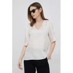 DKNY - Blusa Any Elegante Blanco para Mujer