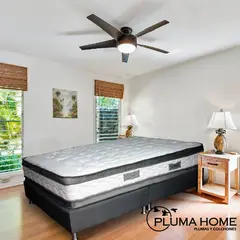 PLUMA HOME - Colchón Ortopedico Pillow Basecama Queen 160x190 cm + 2 Alm + Protector.
