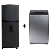 HACEB - Combo Nevera No Frost 243 Lts + Lavadora 8.5kg panel frontal digital