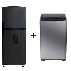 HACEB - Combo Nevera No Frost 243 Lts + Lavadora 8.5kg panel frontal digital